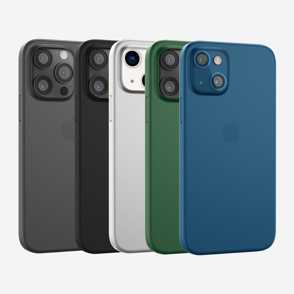 Coque ORIGINAL ultra fine et slim pour iPhone 13, 13 Pro, 13 Pro Max et 13 mini, disponible en plusieurs coloris