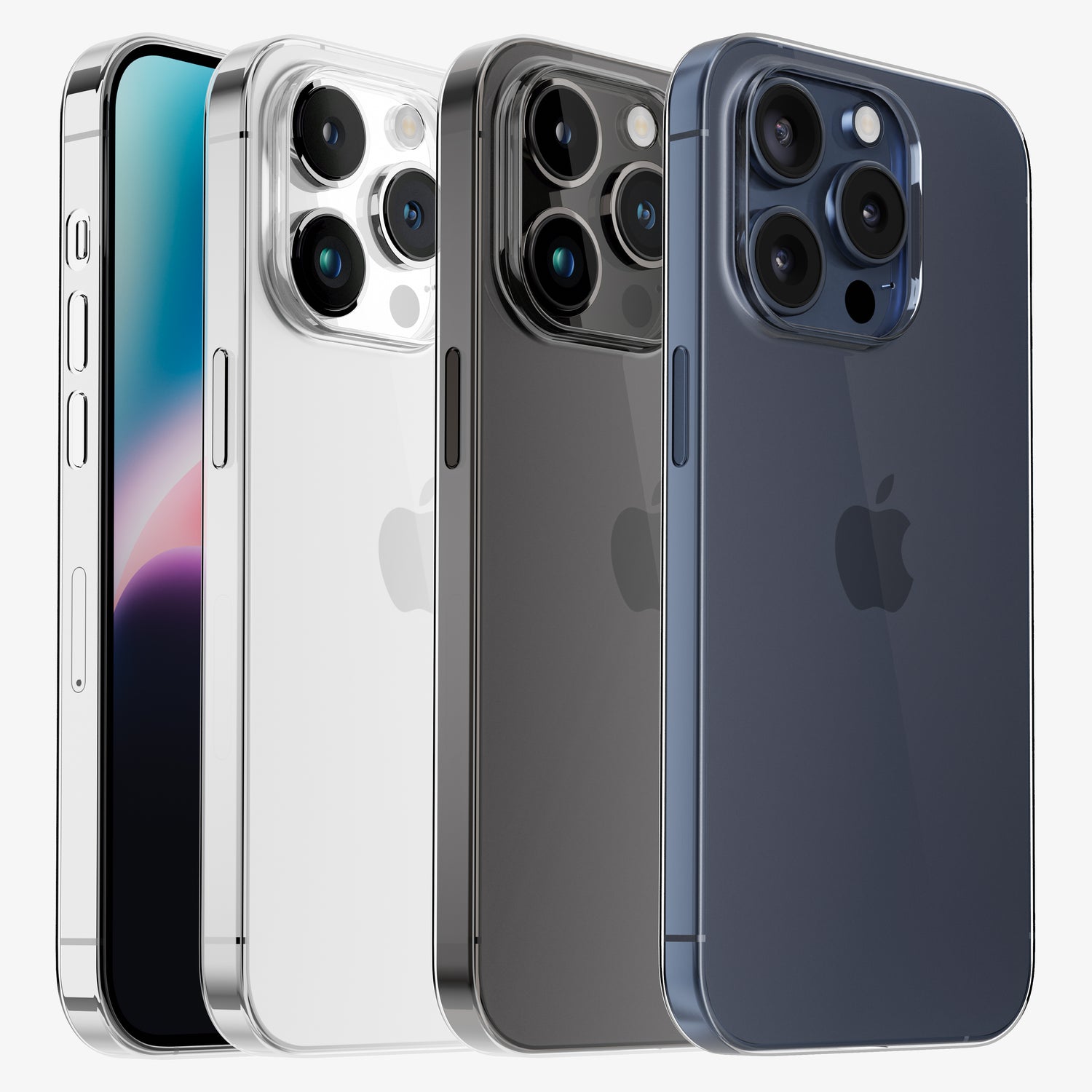 Coque iPhone 15 / 15 Pro / 15 Pro Max / 15 Plus ultra-fine et transparente