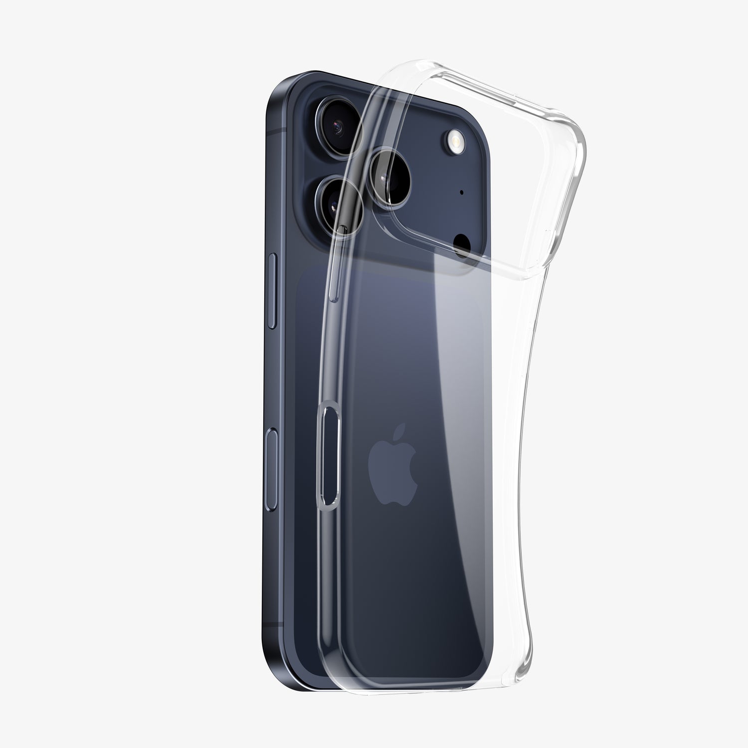 Coque INVISIBLE en silicone pour iPhone 17, 17 Air, 17 Pro et 17 Pro Max - Transparente et souple
