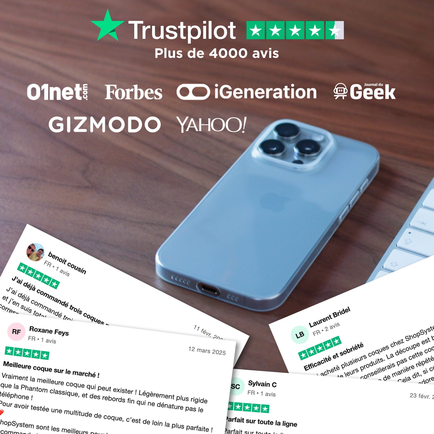 Pack PHANTOM, Verre trempé & Protections de caméra pour iPhone 16