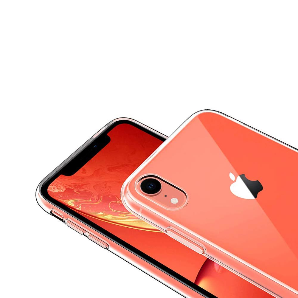 Coque transparente en silicone souple pour iPhone XR