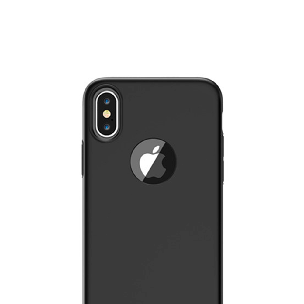 Coque SLICKY pour iPhone X - Rigide, noir mat et ultra fine