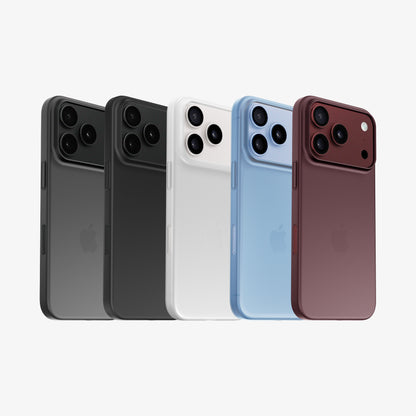 Coques ORIGINAL pour iPhone 18 Pro et Pro Max : Noir fumé, Noir opaque, Blanc, Glacier et Bordeaux
