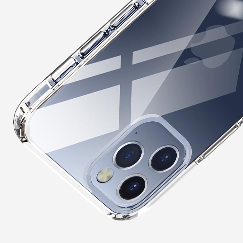 Coque de protection antichoc iPhone 14, 13, 12 souple et transparente