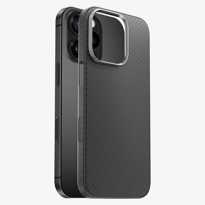 Coque iPhone 16 / Plus / Pro / Max fibre de carbone