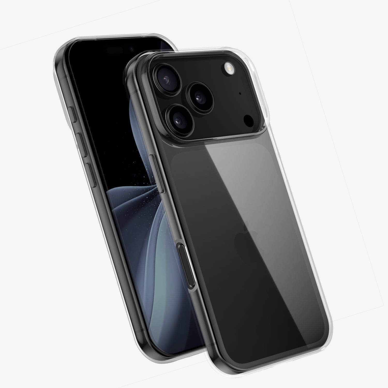 Coque INVISIBLE en silicone pour iPhone 17, 17 Air, 17 Pro et 17 Pro Max - Transparente et souple