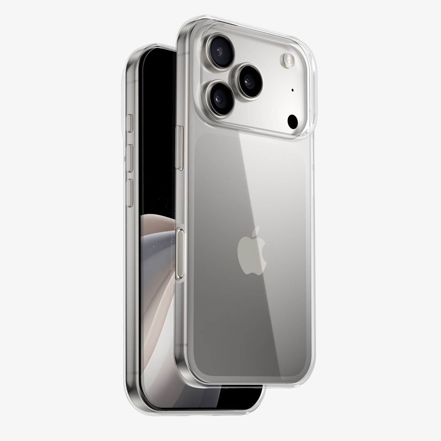 Coque INVISIBLE en silicone pour iPhone 17, 17 Air, 17 Pro et 17 Pro Max - Transparente et souple