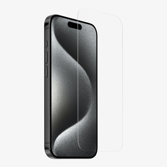 Verre Trempé iPhone 15, Haute Transparence - 4smarts Second Glass - Français