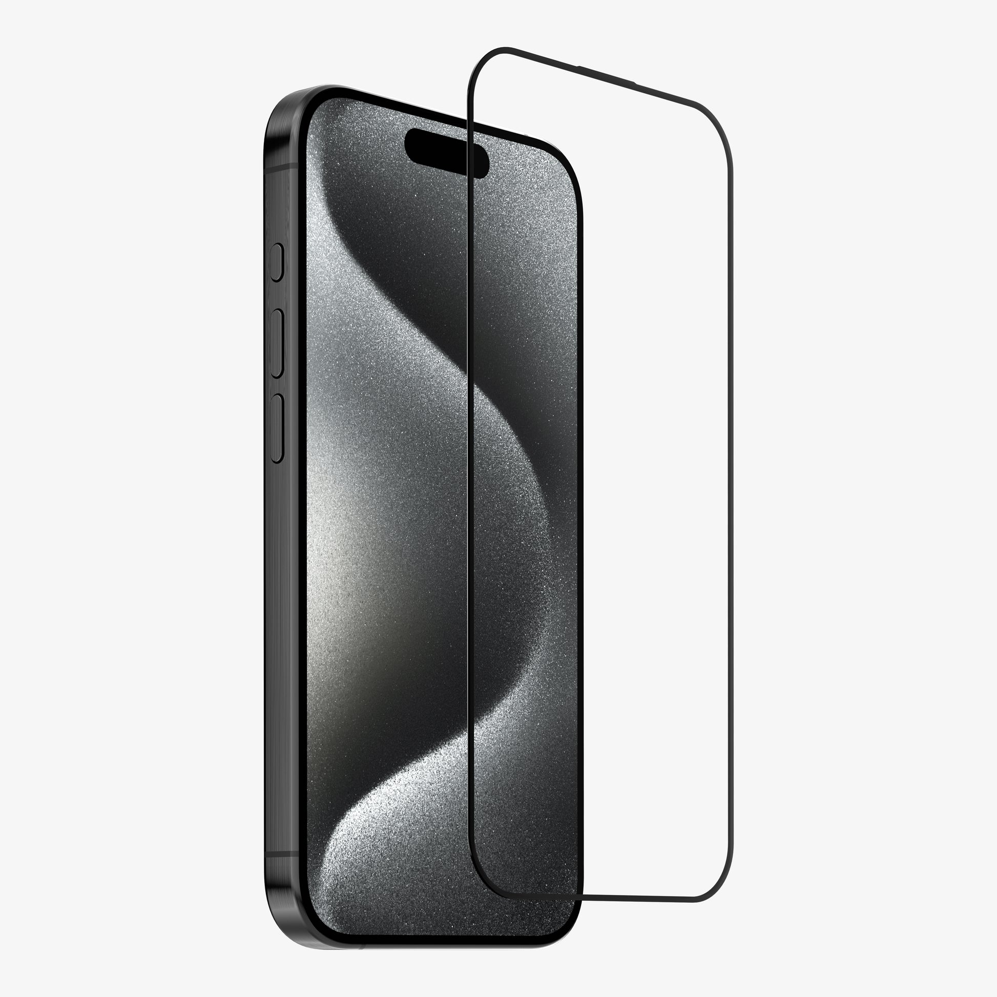 Protection d'écran en verre trempé 3D intégrale pour iPhone 15, 15 Plus, 15 Pro, 15 Pro Max