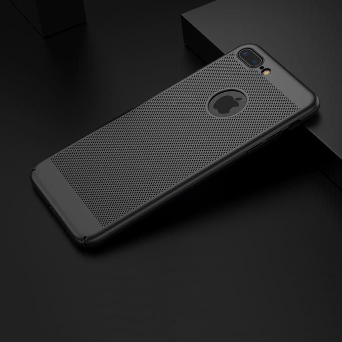 Coque SLICKY MESH noire pour iPhone 6/6S, 7, 8 & Plus - Dissipation de la chaleur