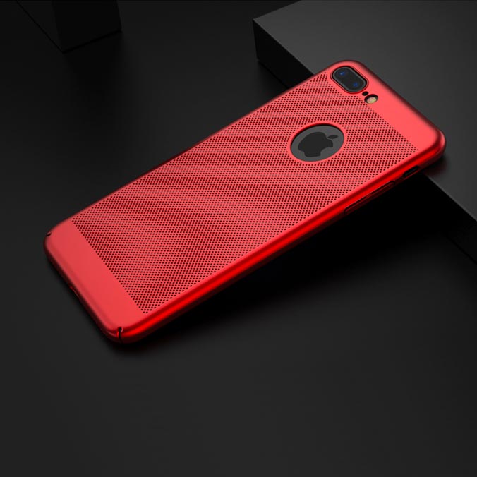 Coque SLICKY MESH rouge pour iPhone 6/6S, 7, 8 & Plus - Dissipation de la chaleur