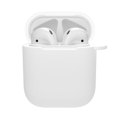 Coque AirPods 1 et 2 souple avec système d'attache pour dragonne - Blanc pur