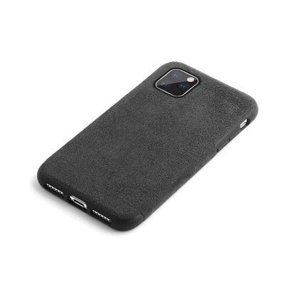 Coque de luxe en alcantara pour iPhone 11, 11 Pro, 11 Pro Max