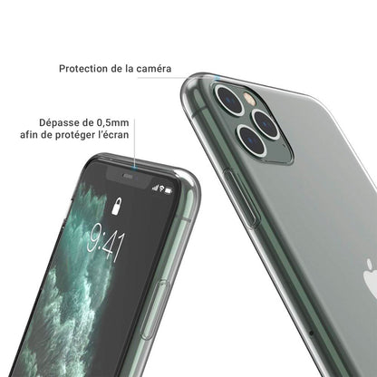 Coque en silicone souple et transparent pour iPhone 11, 11 Pro, 11 Pro Max