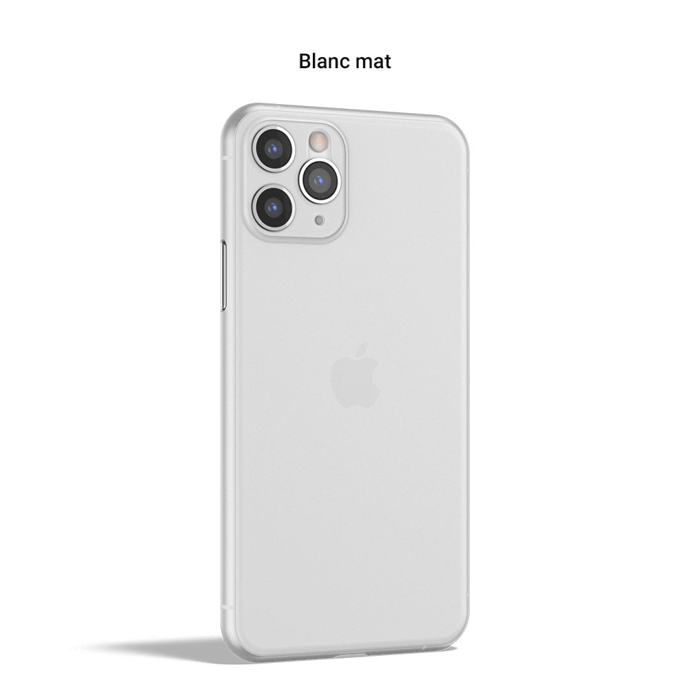 Coque ORIGINAL pour iPhone 11, 11 Pro, 11 Pro Max - La plus fine du monde - Blanc mat