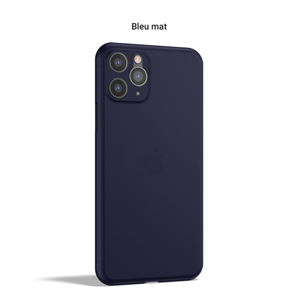 Coque ORIGINAL pour iPhone 11, 11 Pro, 11 Pro Max - La plus fine du monde - Bleu mat