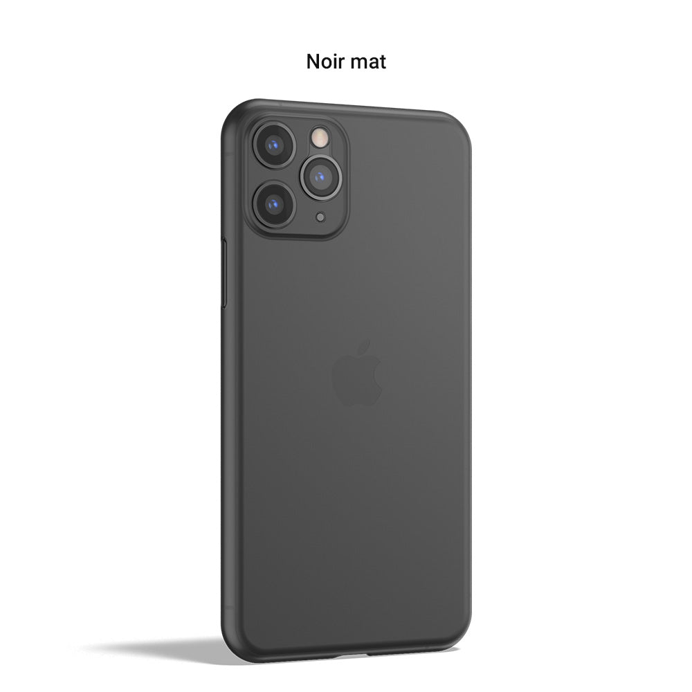 Coque ORIGINAL pour iPhone 11, 11 Pro, 11 Pro Max - La plus fine du monde - Noir mat