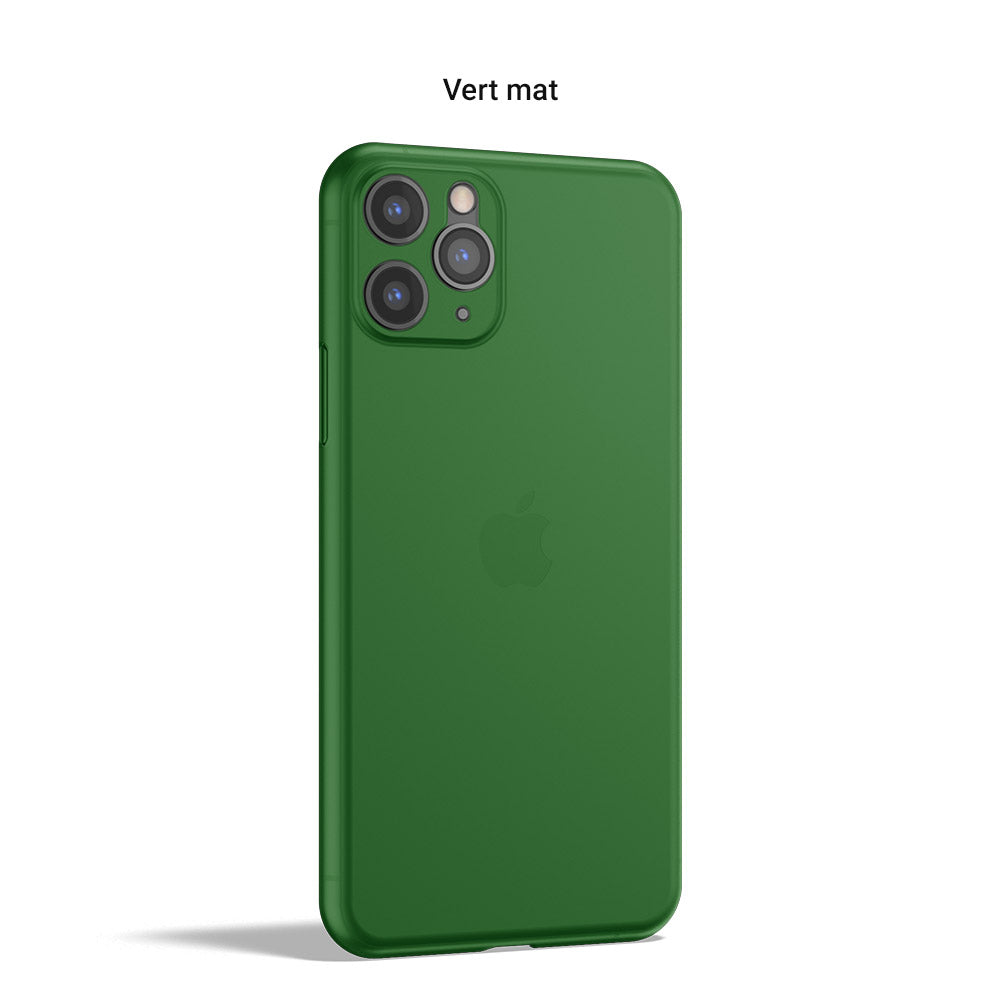 Coque ORIGINAL pour iPhone 11, 11 Pro, 11 Pro Max - La plus fine du monde - Vert mat