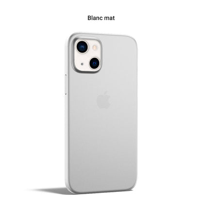Coque ORIGINAL pour iPhone 13, 13 Pro, 13 Pro Max et 13 mini - La plus fine du monde - Blanc mat