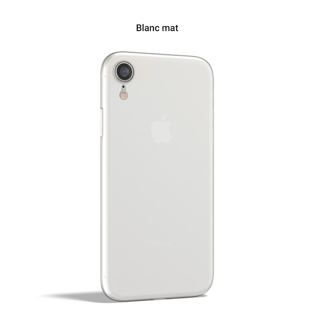 Coque ORIGINAL pour iPhone XR - La plus fine du monde, avec 0,33mm d'épaisseur - blanc mat