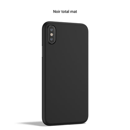 Coque ORIGINAL pour iPhone X, XS et XS Max - La plus fine du monde avec 0.33mm d'épaisseur - Noir total mat