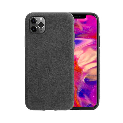 Coque de luxe en alcantara pour iPhone 11, 11 Pro, 11 Pro Max