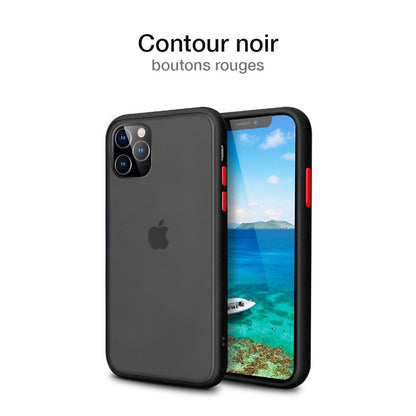 Coque MODULO noire pour iPhone 11, 11 Pro, 11 Pro Max avec boutons interchangeables et protection optimale