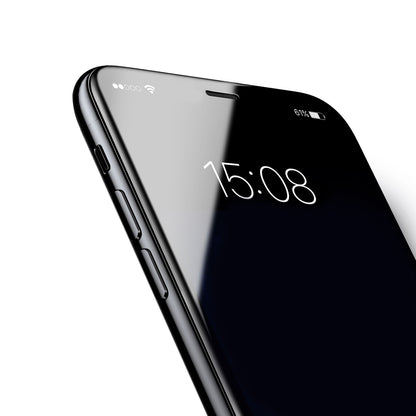 Protection d'écran en verre trempé 3D intégrale pour iPhone X, XR, XS et XS Max qui recouvre tout l'écran