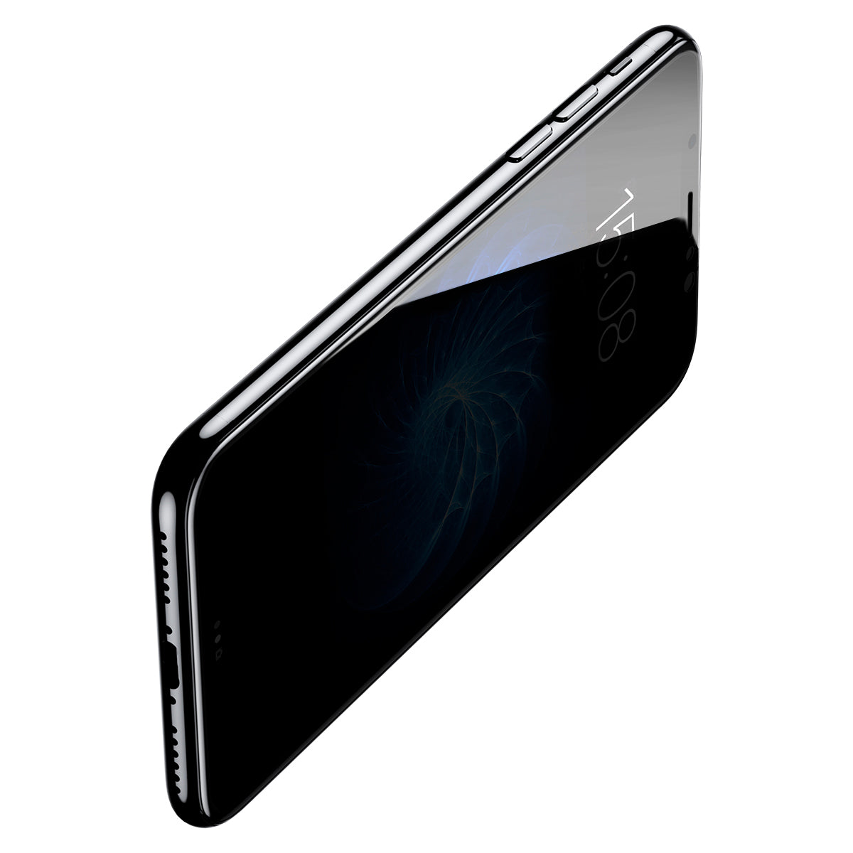Protection d'écran en verre trempé 3D intégrale pour iPhone X, XR, XS et XS Max avec effet invisible