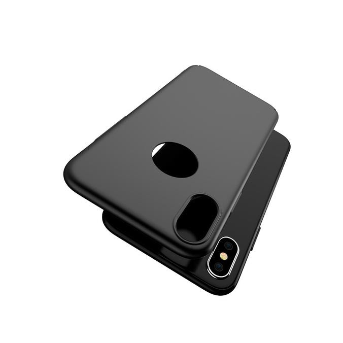 Coque SLICKY pour iPhone X - Rigide, noir mat et ultra fine